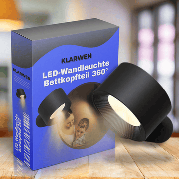 LED - Wandleuchte Bettkopfteil 360° - Klarwen