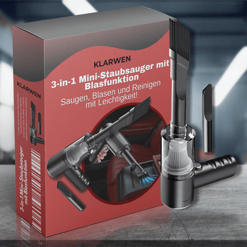 3 - in - 1 Mini - Staubsauger mit Blasfunktion - Klarwen