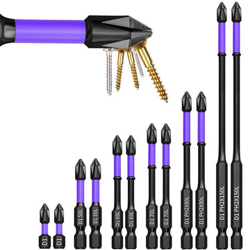 MagniBit™ – Magnetische PH2 Schrauberbits Anti - Rutsch & Schlagfest (25–150mm) - Klarwen