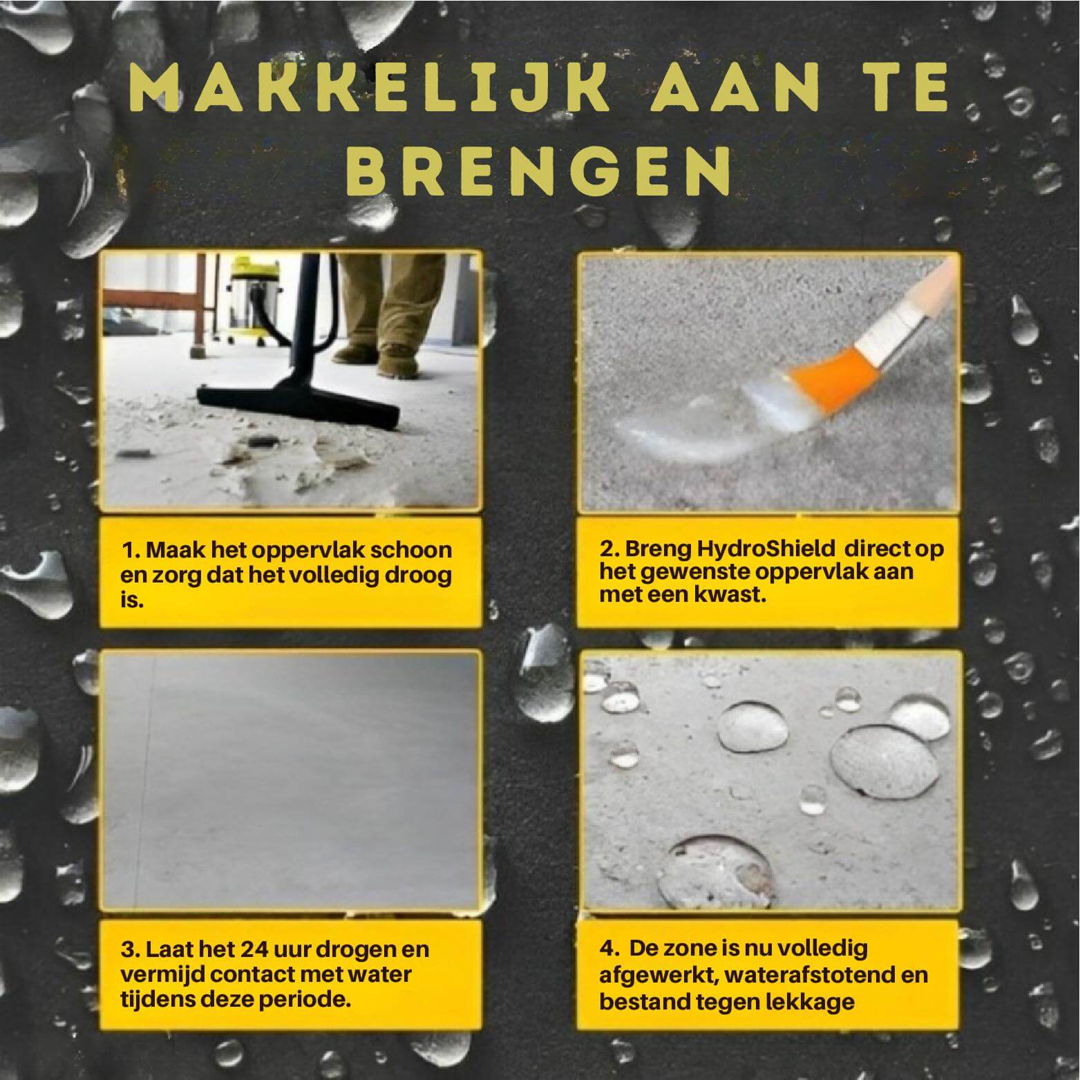 1 + 1 Gratis | HydroShield™ - Leistungsstarke Imprägnierformel - Klarwen