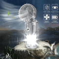 Tragbare LED - Campinglampe mit Ventilator - Klarwen