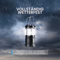 Tragbare LED - Campinglampe mit Ventilator - Klarwen