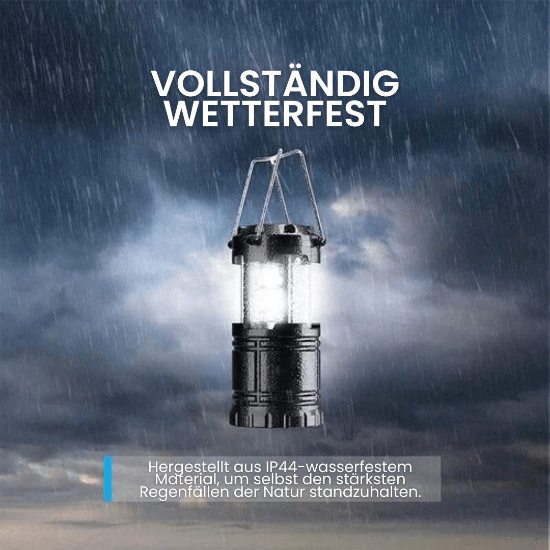Tragbare LED - Campinglampe mit Ventilator - Klarwen