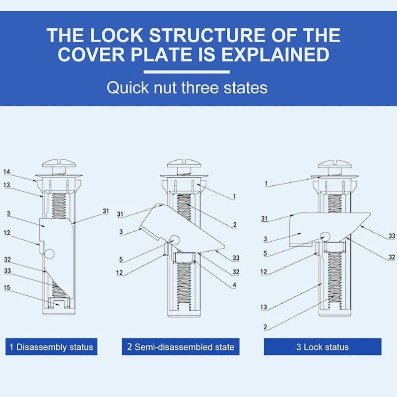 5 + 5 Gratis | TightBolt™ – Schwerlast - Toilettensitz - Verriegelungsbolzen [Letzter Tag Rabatt] - Klarwen