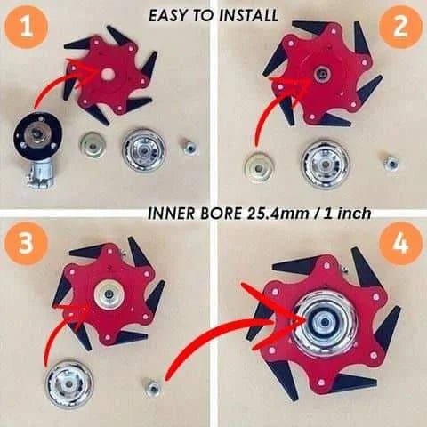 50% Rabatt | SteelBlade™ - Unkrauttrimmer - 6 - Stahl - Rasierklinge - Klarwen