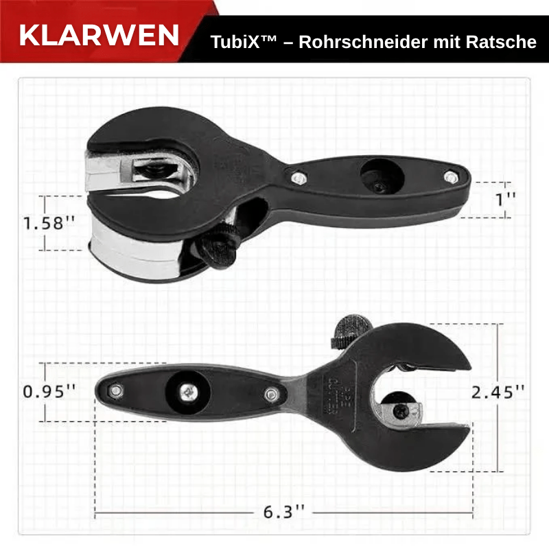 TubiX™ – Rohrschneider mit Ratsche - Klarwen