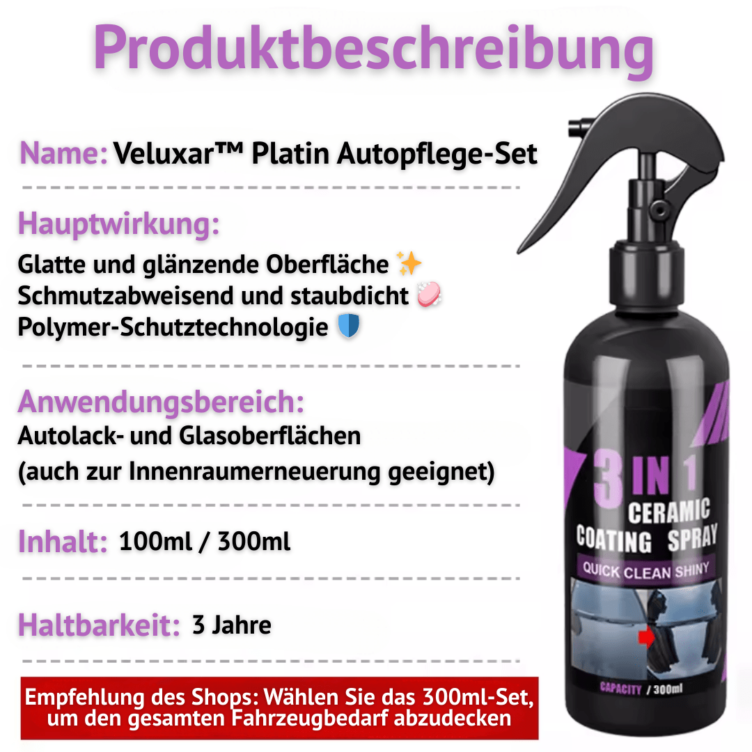 Veluxar™ Platin Autopflege - Set - Klarwen