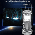 Tragbare LED - Campinglampe mit Ventilator - Klarwen