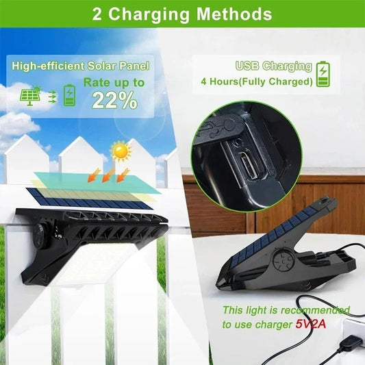 Luxclip™ – Solarbetriebene Clip - Lampe - Klarwen