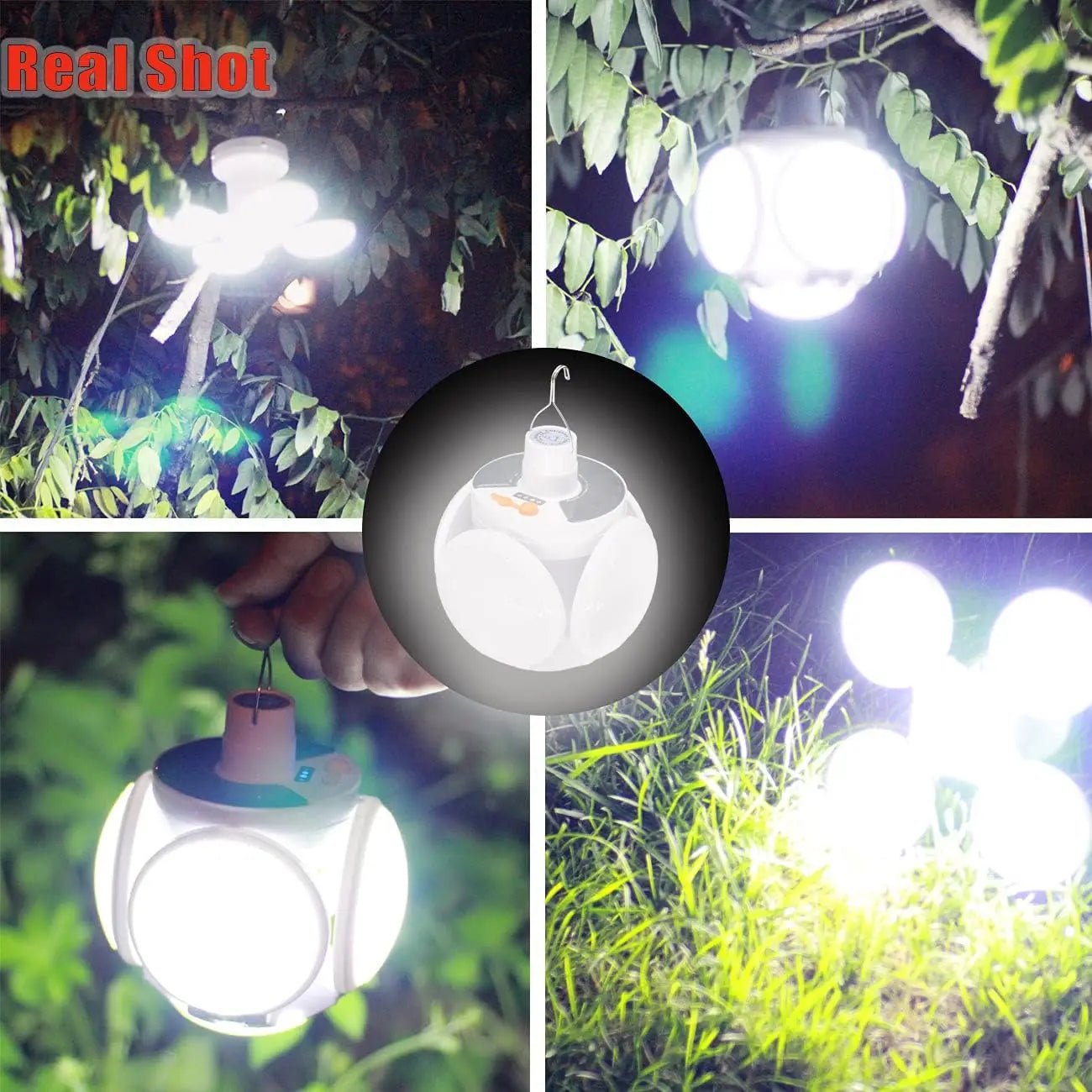 Faltbare 2 - in - 1 Solarlampe FOLDGLAZE - Klarwen