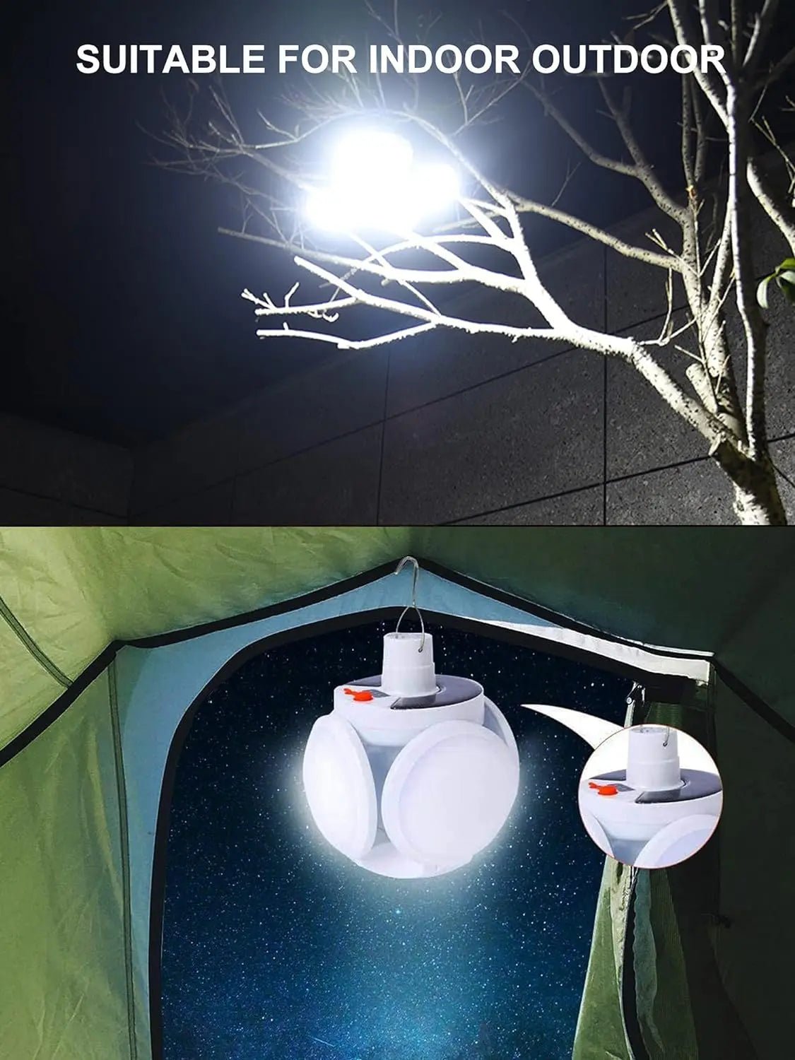 Faltbare 2 - in - 1 Solarlampe FOLDGLAZE - Klarwen