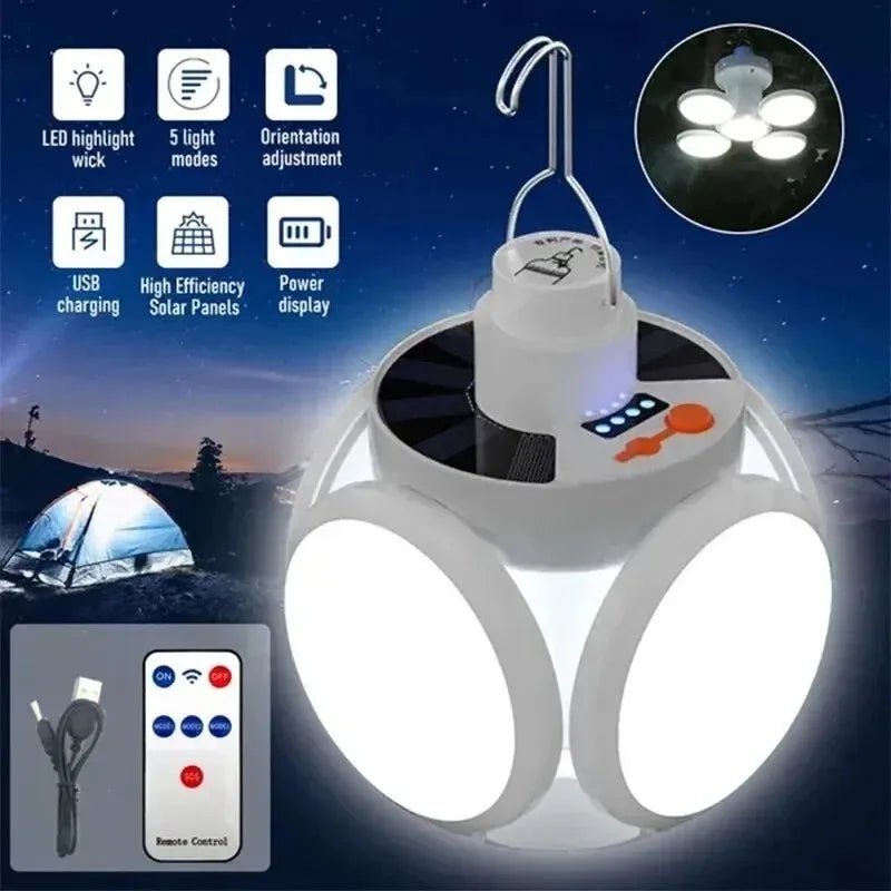 Faltbare 2 - in - 1 Solarlampe FOLDGLAZE - Klarwen