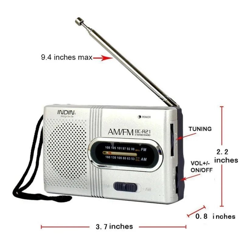 NotRadio™ – Tragbares AM/FM - Batterieradio - Klarwen