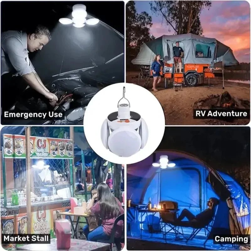 Faltbare 2 - in - 1 Solarlampe FOLDGLAZE - Klarwen