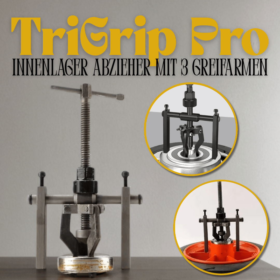 TriGrip Pro – Innenlager Abzieher mit 3 Greifarmen - Klarwen