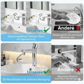 AquaControl™ – Drehbarer Wasserhahnaufsatz - Klarwen