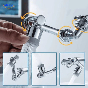 AquaTwist™ – 360° Schwenkbarer Wasserhahn mit Verstellbarer Dusche | 1 + 1 Gratis - Klarwen