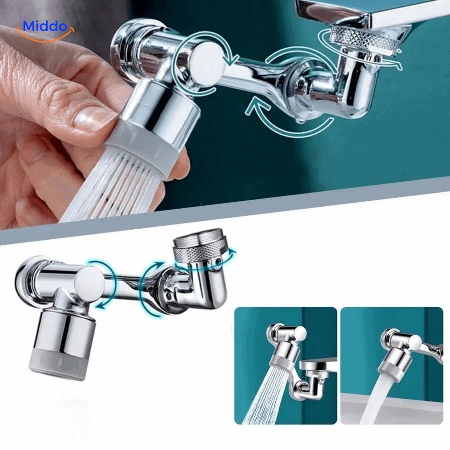 AquaTwist™ – 360° Schwenkbarer Wasserhahn mit Verstellbarer Dusche | 1 + 1 Gratis - Klarwen