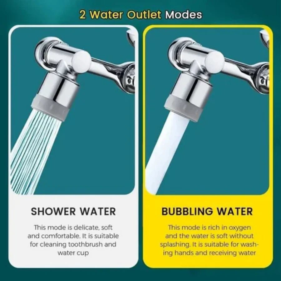 AquaTwist™ – 360° Schwenkbarer Wasserhahn mit Verstellbarer Dusche | 1 + 1 Gratis - Klarwen