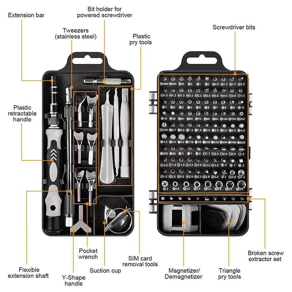 BitMaster™ – Magnetisches Präzisions - Schraubendreher - Set - Klarwen