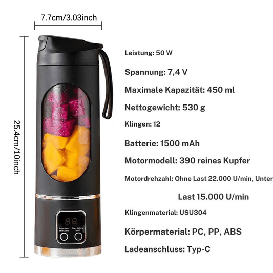 BlendGo™ – Intelligenter Tragbarer Mixer - Klarwen