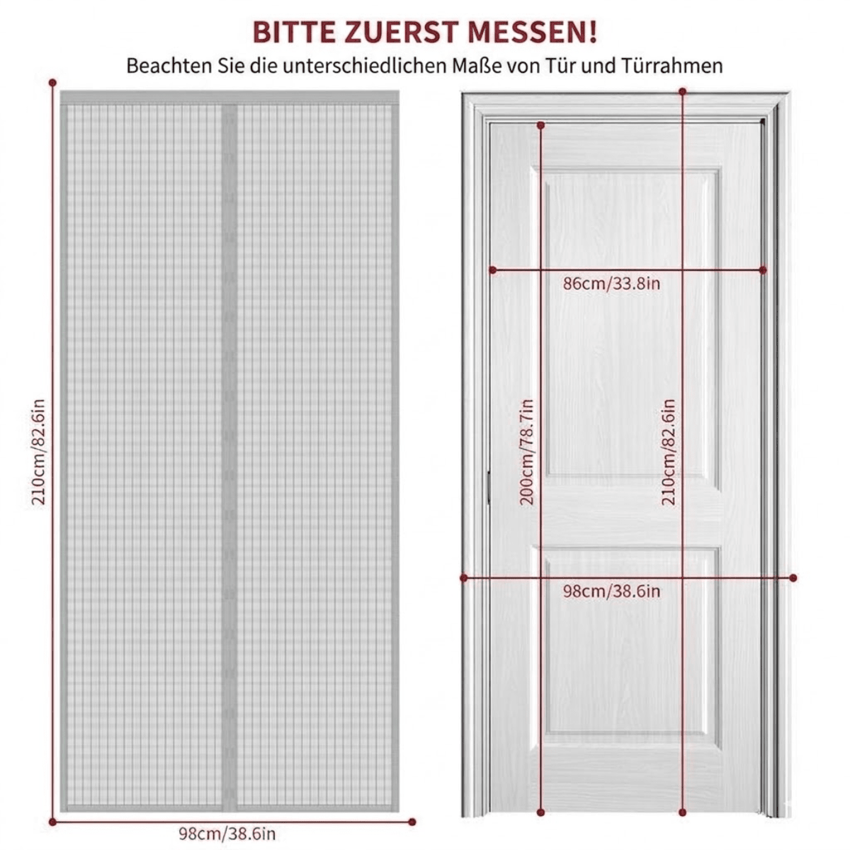 BreezeGuard™ – Selbstschließendes Fliegengitter mit Magnetverschluss - Klarwen