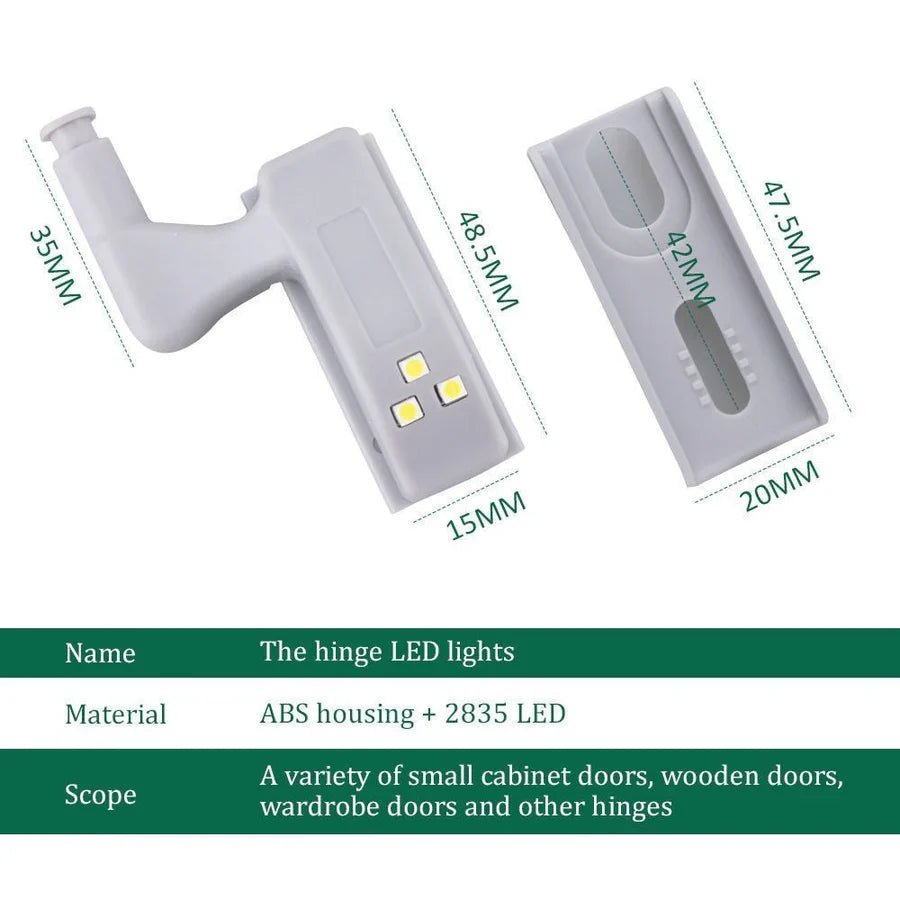 CabinBright™ – Scharnier - LED - Leuchten für Schränke | 5 + 5 Gratis - Klarwen