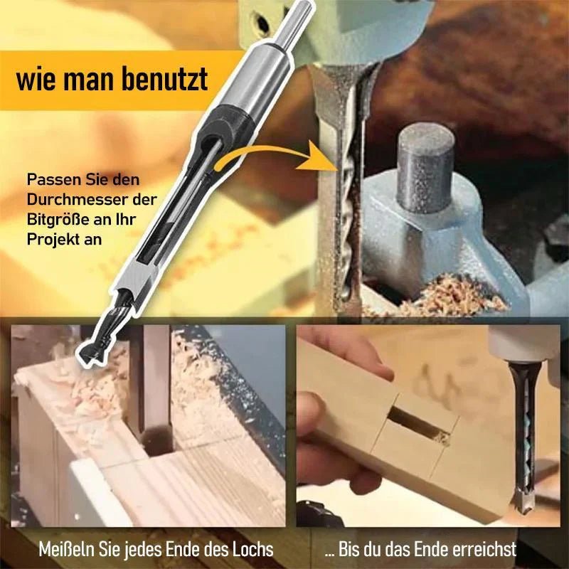 ChiselPro™ – Präzisionsbohrer für quadratische Löcher | 50% Rabatt - Klarwen