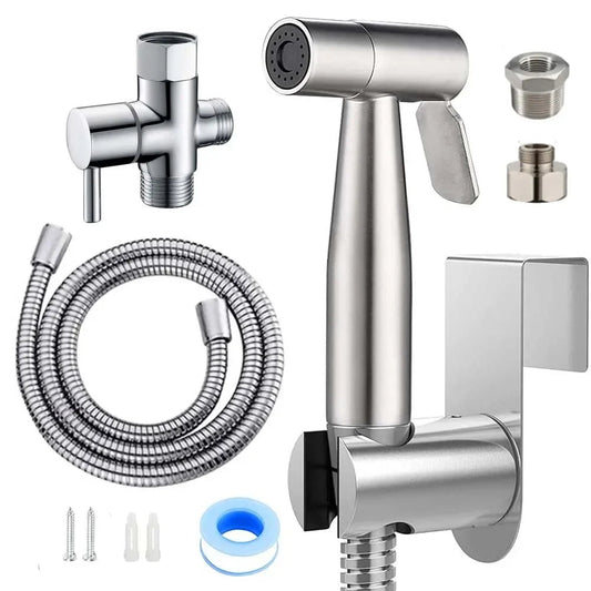 CleanJet™ – Hand - Bidet Sprühkopf - Set mit Schlauch & T - Adapter - Klarwen