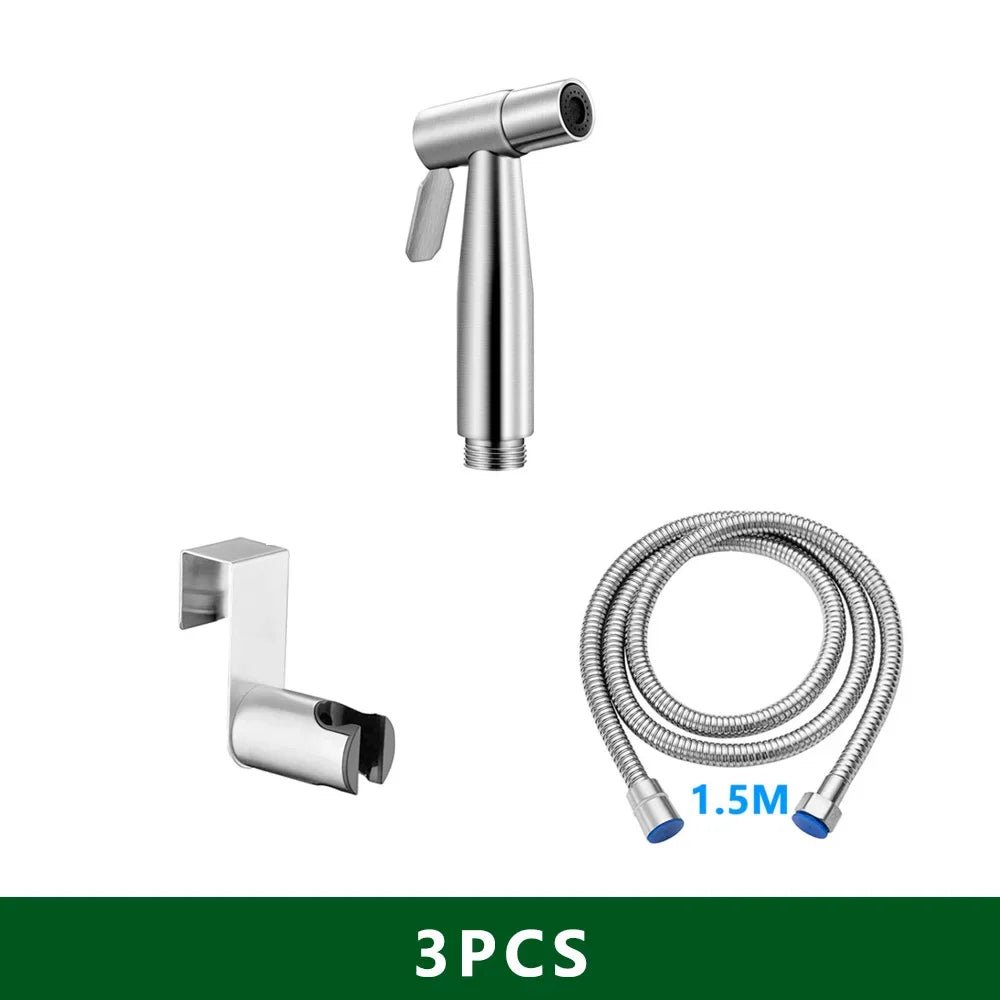 CleanJet™ – Hand - Bidet Sprühkopf - Set mit Schlauch & T - Adapter - Klarwen