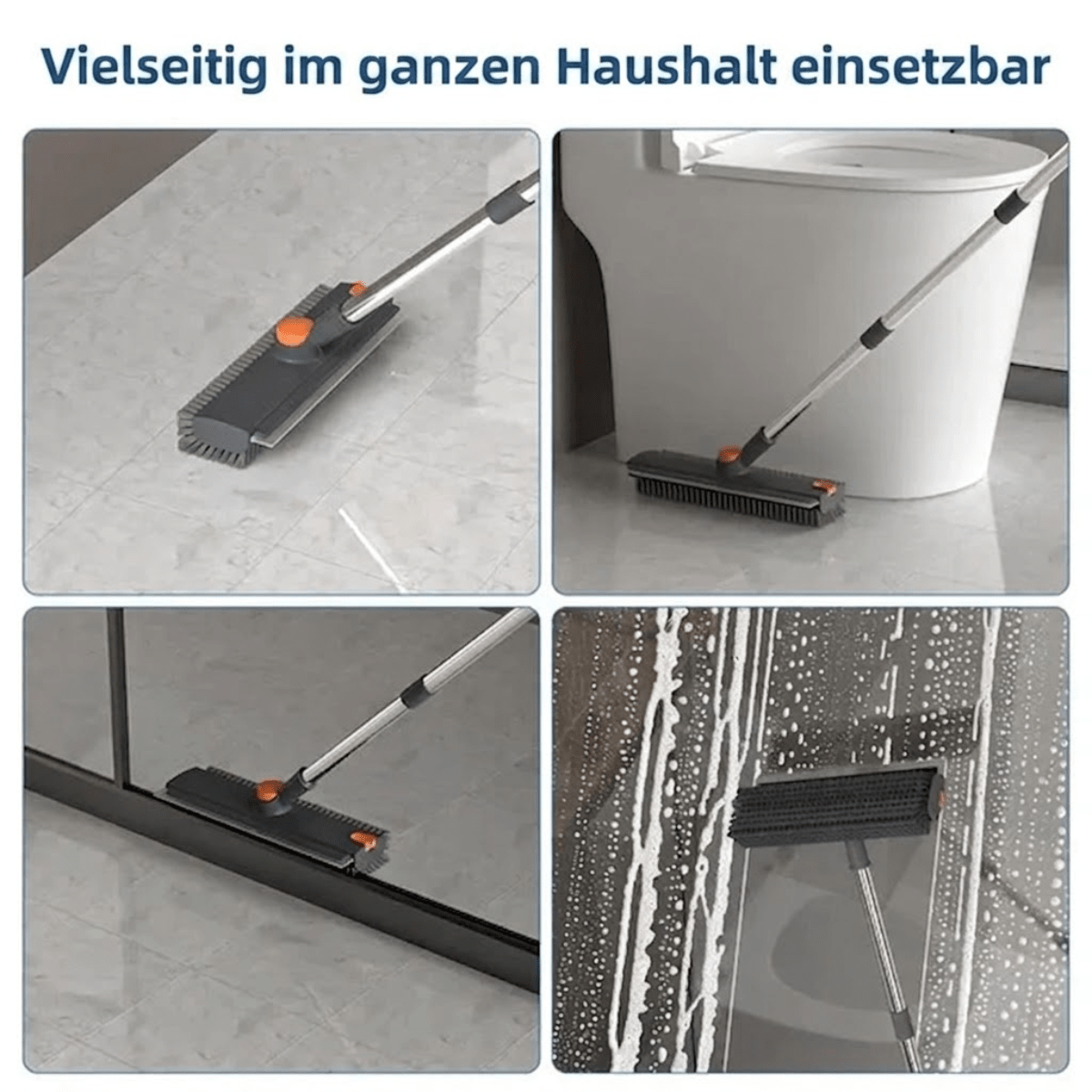 CleanSweep™ – 360° Reinigungsbürste mit Teleskopstiel - Klarwen