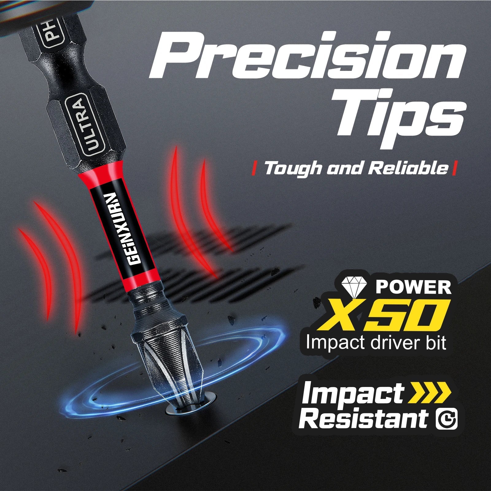 ColorTorque™ – 13tlg. Impact - Schrauberbit - Set aus S2 - Stahl - Klarwen