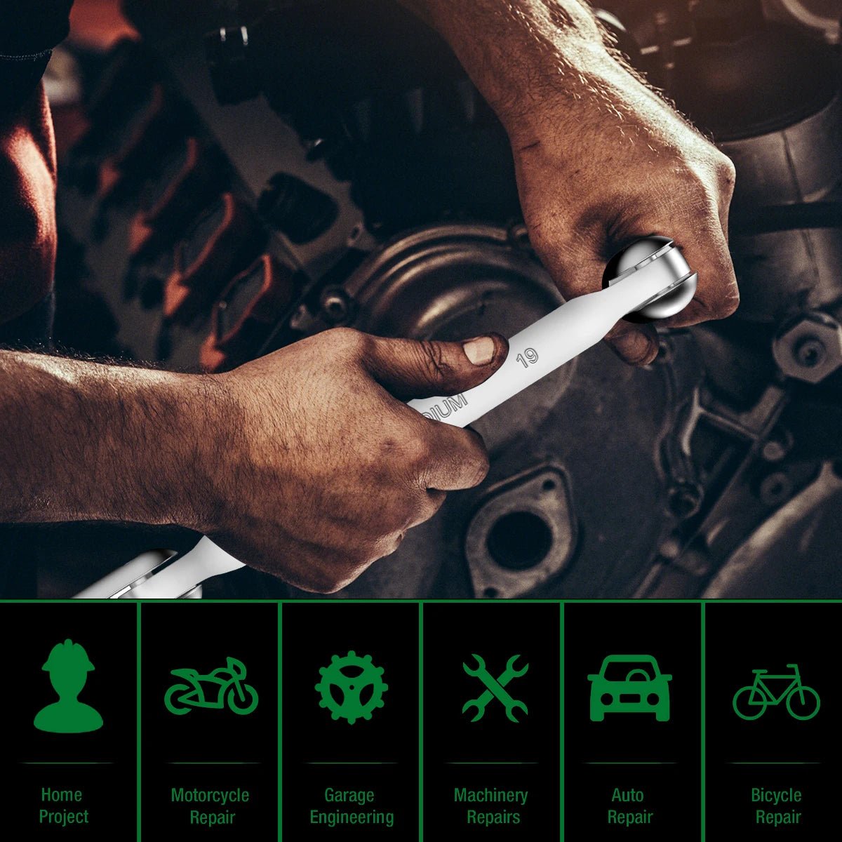 Double End Swivel - Socket Wrench – CR - V Stahl Gelenk - Steckschlüssel - Klarwen