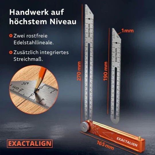 ExactAlign™ – DIY Engelsfase Mit Zwei Linealen | 50% Rabatt - Klarwen