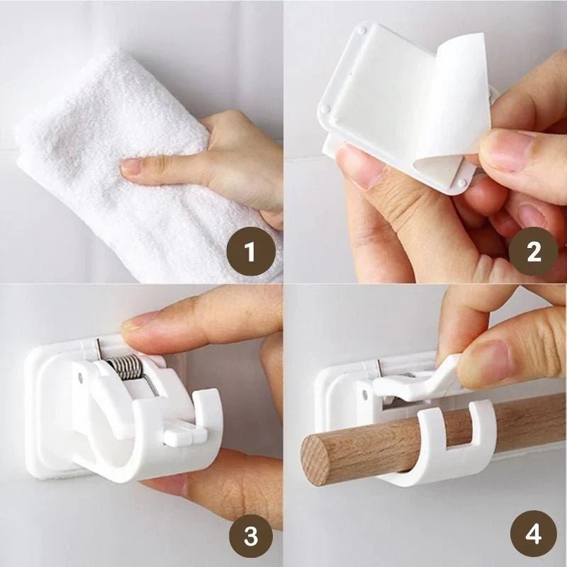 FitMount™ – Verstellbare Halterung für Gardinenstangen | 2 + 2 Gratis - Klarwen
