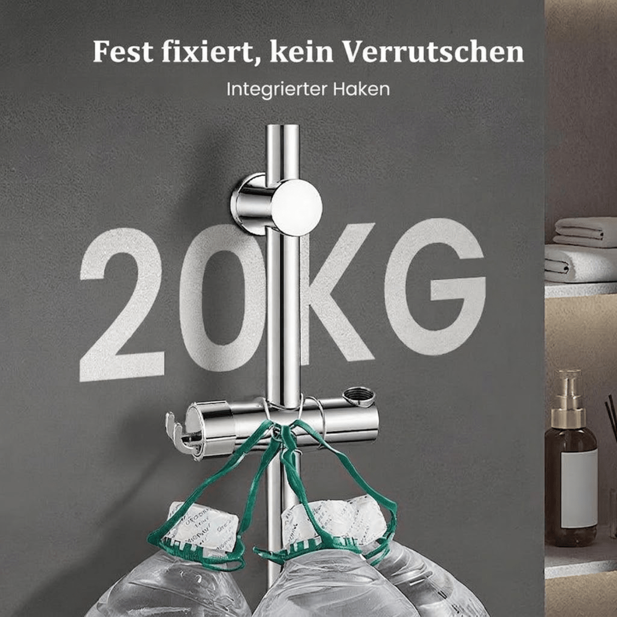 FlexHold™ – Duschhalter ohne Bohren - Klarwen