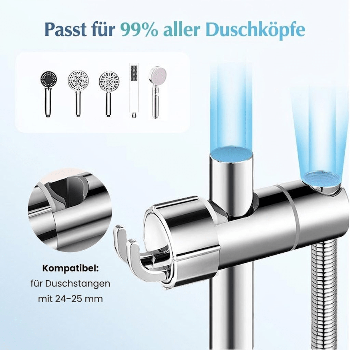 FlexHold™ – Duschhalter ohne Bohren - Klarwen