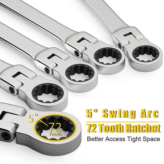 FlexiWrench™ – Ratschen - Ringschlüssel Set mit Flexkopf - Klarwen