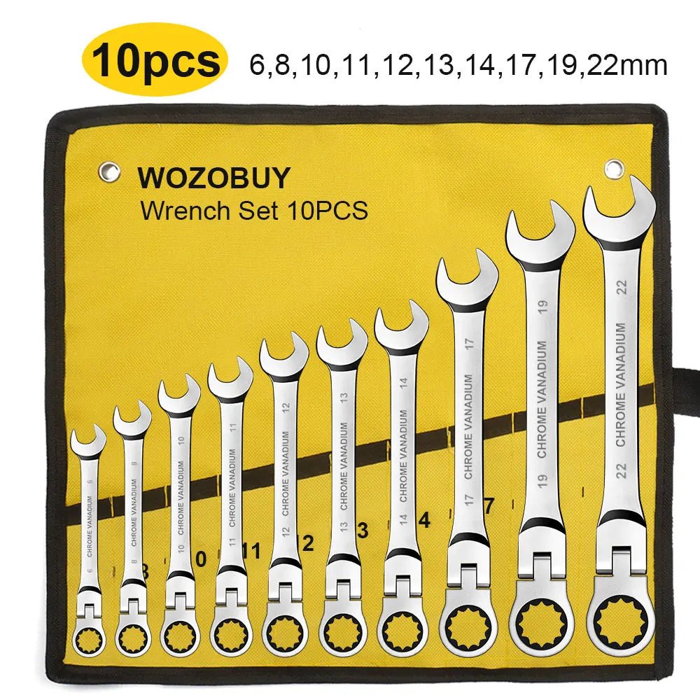 FlexiWrench™ – Ratschen - Ringschlüssel Set mit Flexkopf - Klarwen