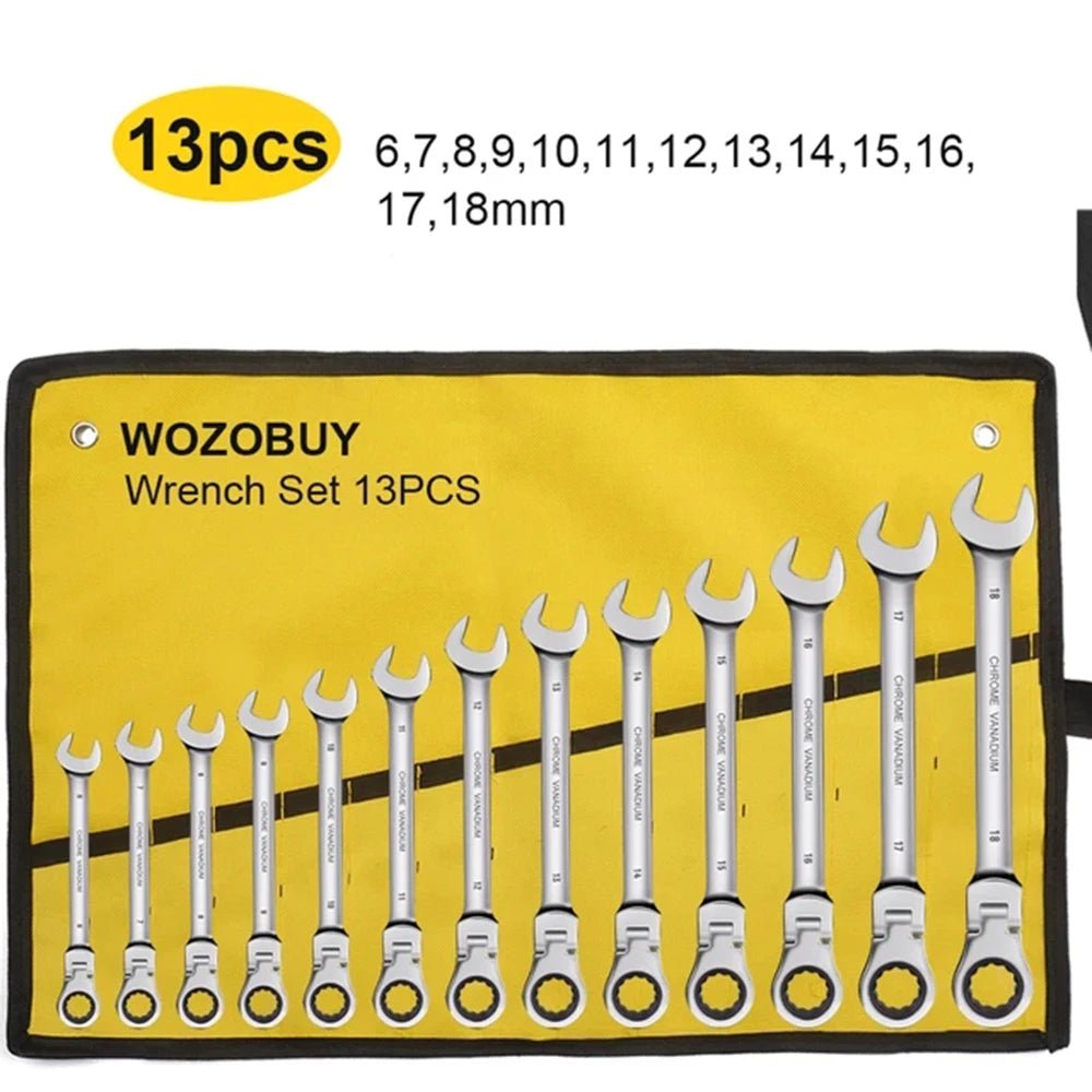 FlexiWrench™ – Ratschen - Ringschlüssel Set mit Flexkopf - Klarwen