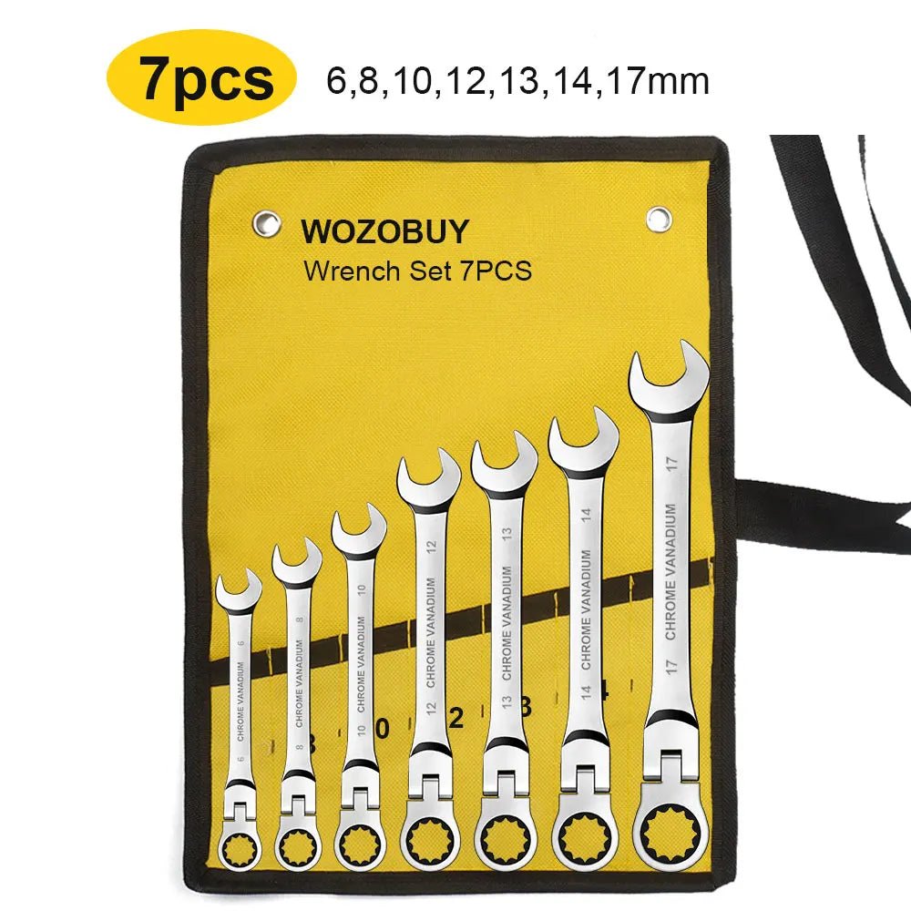 FlexiWrench™ – Ratschen - Ringschlüssel Set mit Flexkopf - Klarwen