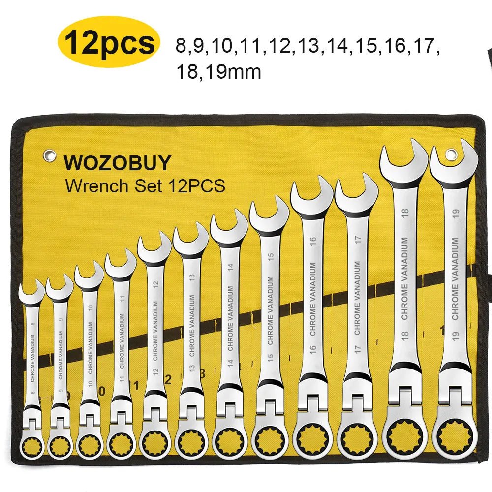 FlexiWrench™ – Ratschen - Ringschlüssel Set mit Flexkopf - Klarwen