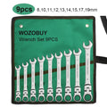 FlexiWrench™ – Ratschen - Ringschlüssel - Set mit Flexkopf (8–22mm) + Tragetasche - Klarwen