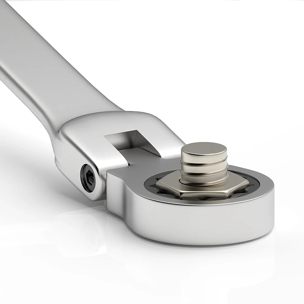 FlexiWrench™ – Ratschen - Ringschlüssel - Set mit Flexkopf (8–22mm) + Tragetasche - Klarwen