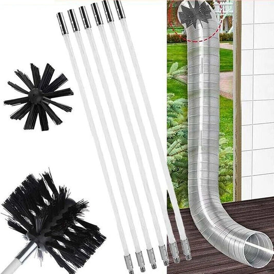 FlueFlex™ – Flexibles Reinigungsset für Kamin & Trockner - Klarwen
