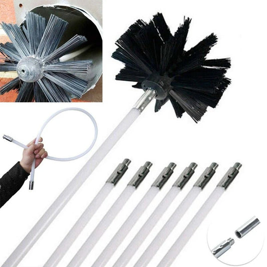 FlueFlex™ – Flexibles Reinigungsset für Kamin & Trockner - Klarwen
