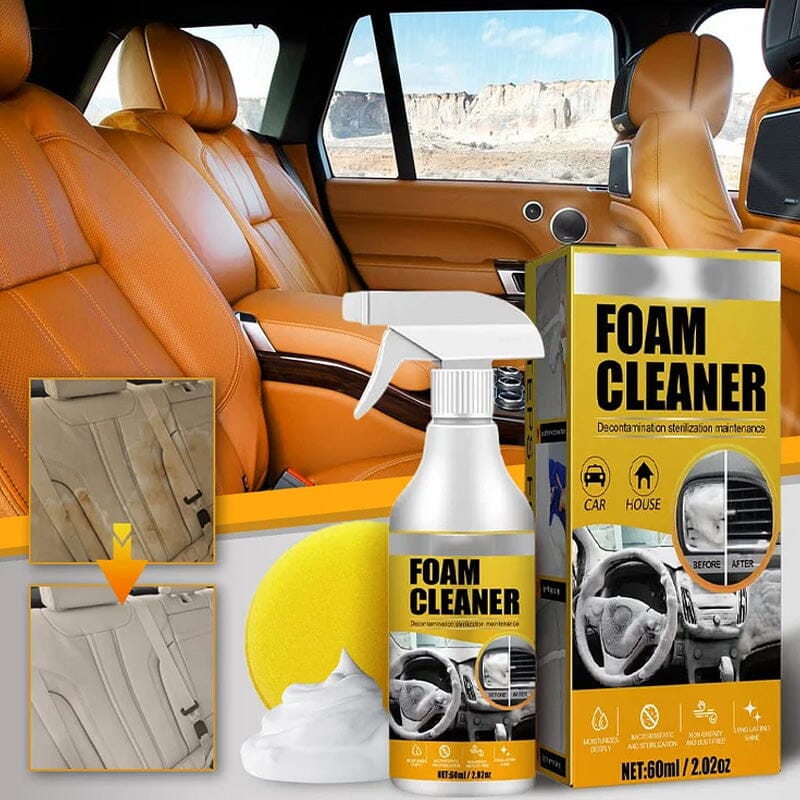 FoamClean™ – Leistungsstarker Fleckentferner für Mehrere Oberflächen | 1 + 1 Gratis - Klarwen
