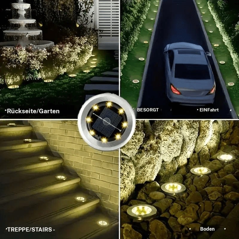 GlowPath™ – Solar Bodenleuchten für Garten & Wege - Klarwen