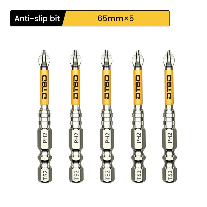 GripBit™ – Magnetische PH2 Schrauberbits aus S2 - Stahl, Anti - Rutsch & Schlagfest (25–150mm) - Klarwen