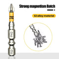 GripBit™ – Magnetische PH2 Schrauberbits aus S2 - Stahl, Anti - Rutsch & Schlagfest (25–150mm) - Klarwen